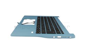 6B.HJNN8.020 Original Acer Tastatur inkl. Topcase DE (deutsch) schwarz/blau mit Backlight