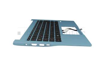 6B.HJNN8.020 Original Acer Tastatur inkl. Topcase DE (deutsch) schwarz/blau mit Backlight