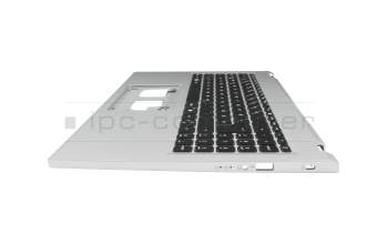 6B.J4GN2.014 Original Acer Tastatur inkl. Topcase DE (deutsch) schwarz/silber