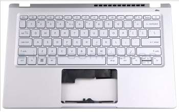 Acer 6B.K7FN2.001 Tastatur inkl. Topcase silber.mit Tastatur US-INT.BL