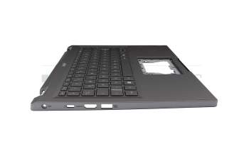 6B.KT4N8.020 Original Acer Tastatur inkl. Topcase DE (deutsch) silber/silber mit Backlight