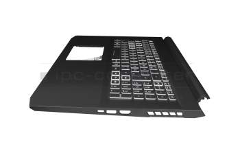 6B.QC6N2.014 Original Acer Tastatur inkl. Topcase DE (deutsch) schwarz/weiß/schwarz mit Backlight