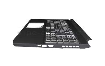 6B.QCCN2.014 Original Acer Tastatur inkl. Topcase DE (deutsch) schwarz/weiß/schwarz mit Backlight