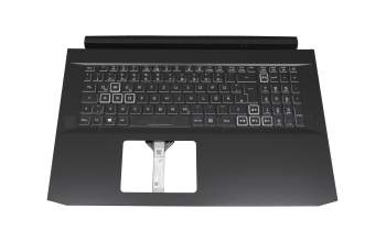 6B.QCUN2.014 Original Acer Tastatur inkl. Topcase DE (deutsch) schwarz/schwarz mit Backlight