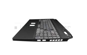 6B.QFMN2.014 Original Acer Tastatur inkl. Topcase DE (deutsch) schwarz/schwarz mit Backlight (4060/4070)