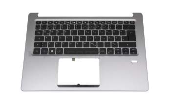 6BGXUN1008 Original Acer Tastatur inkl. Topcase DE (deutsch) schwarz/silber mit Backlight