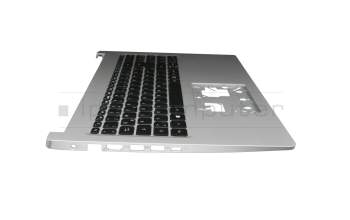 6BHDGN7022 Original Acer Tastatur inkl. Topcase DE (deutsch) schwarz/silber mit Backlight