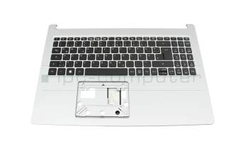 6BHVUN70122 Original Acer Tastatur inkl. Topcase DE (deutsch) schwarz/silber