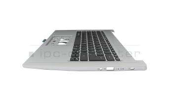 6BHVWN70113 Original Acer Tastatur inkl. Topcase DE (deutsch) schwarz/silber