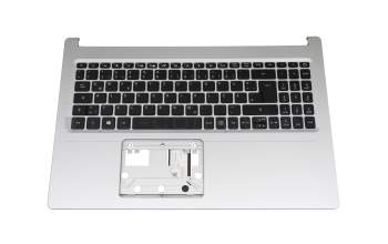 6BHWCN7011 Original Acer Tastatur inkl. Topcase DE (deutsch) schwarz/silber mit Backlight