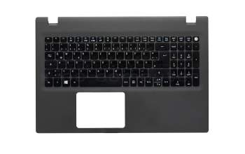 6BMVRN7010 Original Acer Tastatur inkl. Topcase DE (deutsch) schwarz/grau