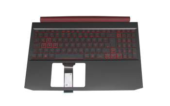 6BQ5XN2012 Original Acer Tastatur inkl. Topcase DE (deutsch) schwarz/schwarz/rot mit Backlight