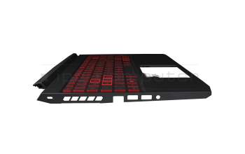 6BQAMN2014 Original Acer Tastatur inkl. Topcase DE (deutsch) schwarz/rot/schwarz mit Backlight