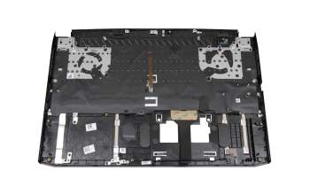 6BQAUN2014 Original Acer Tastatur inkl. Topcase DE (deutsch) schwarz/weiß/schwarz mit Backlight (Anschlusskabel 16mm)