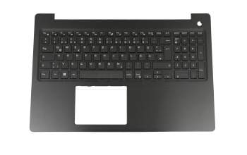 6RW8F Original Dell Tastatur inkl. Topcase DE (deutsch) schwarz/schwarz