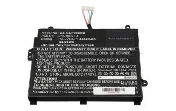 IPC-Computer Akku 53,9Wh kompatibel für Schenker Key 16 (P960EN-K)