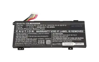 IPC-Computer Akku kompatibel zu Medion 40068691 mit 45,6Wh