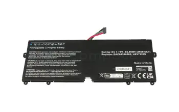 IPC-Computer Akku kompatibel zu LG LBV7227E mit 68,89Wh