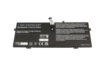 IPC-Computer Akku 72,9Wh kompatibel f&uuml;r Lenovo IdeaPad Yoga 9 14IAP7 (82LU)