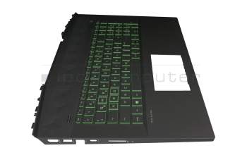 7116983400008 Original HP Tastatur inkl. Topcase DE (deutsch) schwarz/schwarz mit Backlight