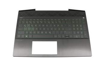 71NG9132111 Original HP Tastatur inkl. Topcase DE (deutsch) schwarz/grün/schwarz mit Backlight