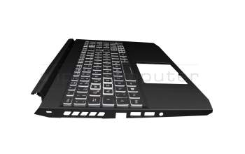 71NIX4BO085 Original Acer Tastatur inkl. Topcase DE (deutsch) schwarz/weiß/schwarz mit Backlight