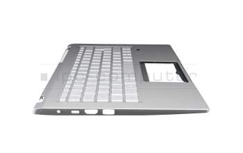 71NK21BO274 Original Acer Tastatur inkl. Topcase DE (deutsch) silber/silber mit Backlight
