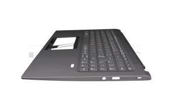 71NK91BO020 Original Compal Tastatur inkl. Topcase DE (deutsch) grau/grau mit Backlight