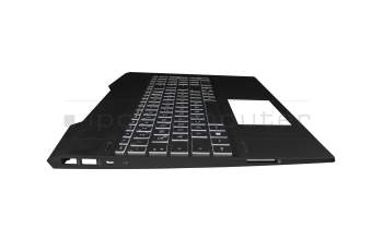 7H2140 Original HP Tastatur inkl. Topcase DE (deutsch) schwarz/weiß/schwarz mit Backlight
