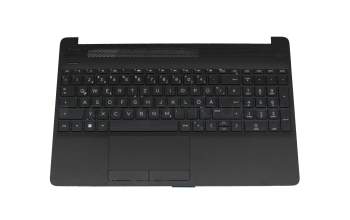 7H22A0 Original HP Tastatur inkl. Topcase DE (deutsch) schwarz/schwarz (PTP)