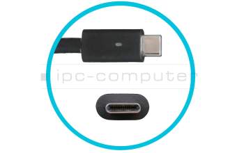 7R3FM Original Dell USB-C Netzteil 90,0 Watt abgerundete Bauform (+USB-A Port 10W)