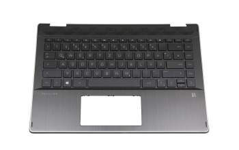 8CG03668WQ Original HP Tastatur inkl. Topcase DE (deutsch) schwarz/schwarz mit Backlight