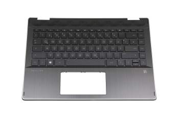 8K2091 Original HP Tastatur inkl. Topcase DE (deutsch) schwarz/schwarz mit Backlight