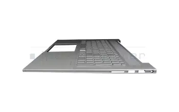 8K2221 Original HP Tastatur inkl. Topcase DE (deutsch) silber/silber mit Backlight