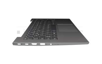 8SSN20Z38425 Original Lenovo Tastatur inkl. Topcase DE (deutsch) dunkelgrau/grau mit Backlight