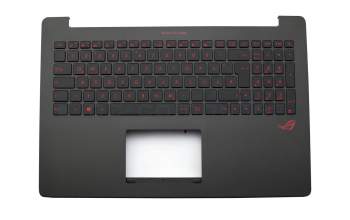 90NB0873-R32GE0 Original Asus Tastatur inkl. Topcase DE (deutsch) schwarz/schwarz mit Backlight