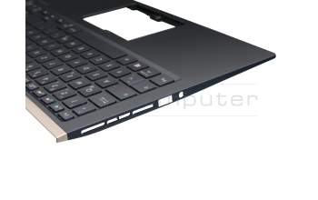 90NB0JX1-R31GE0 Original Asus Tastatur inkl. Topcase DE (deutsch) blau/blau mit Backlight
