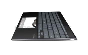 90NB0QX0-R30GE0 Original Asus Tastatur inkl. Topcase DE (deutsch) grau/schwarz