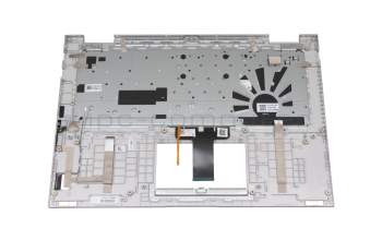 90NB0S12-R31GE0 Original Asus Tastatur inkl. Topcase DE (deutsch) silber/silber mit Backlight