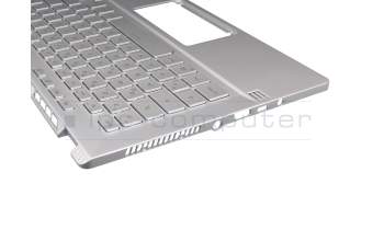 90NR03F2-R31GE2 Original Asus Tastatur inkl. Topcase DE (deutsch) silber/silber mit Backlight