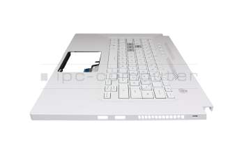 90NR0653-R31GE0 Original Asus Tastatur inkl. Topcase DE (deutsch) weiß/weiß mit Backlight