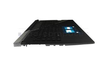 90NR08L2-R31GE0 Original Asus Tastatur inkl. Topcase DE (deutsch) schwarz/schwarz/transparent/grau mit Backlight