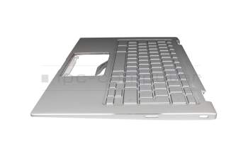 90NX0231-R31GE0 Original Asus Tastatur inkl. Topcase DE (deutsch) silber/silber mit Backlight