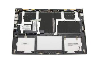 90R-NPO1K1P80Y Original Asus Tastatur inkl. Topcase SF (schweiz-französisch) schwarz/silber mit Backlight