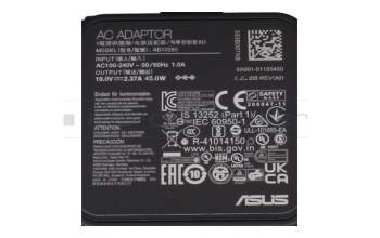 90XB05TN-MPW070 Original Asus Netzteil 45,0 Watt kleine Bauform B-Ware