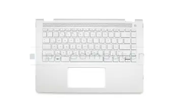 916924-041 Original HP Tastatur inkl. Topcase DE (deutsch) silber/silber mit Backlight