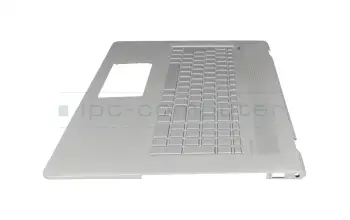 925477-041 Original HP Tastatur inkl. Topcase DE (deutsch) silber/silber mit Backlight