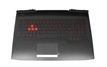 931691-041 Original HP Tastatur inkl. Topcase DE (deutsch) schwarz/rot/schwarz mit Backlight 150W