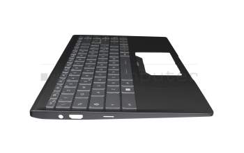 957-14D36E-C10 Original MSI Tastatur inkl. Topcase IT (italienisch) grau/schwarz mit Backlight