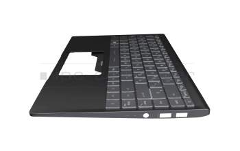 957-14D36E-C10 Original MSI Tastatur inkl. Topcase IT (italienisch) grau/schwarz mit Backlight
